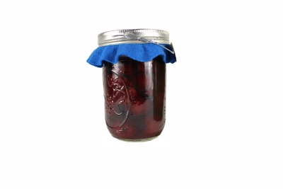 自制新鲜采摘水果坑深甜樱桃 16 盎司玻璃罐装 — 第 1/4 张图片