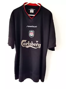 Liverpool Training Shirt. Medium. Original Reebok Black Adults Football Top Only - Picture 1 of 15