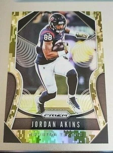 Jordan Akins 2019 Prizm Argento Rifrattore Mimetico Texans SSP /25 - Foto 1 di 2