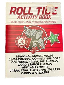 Alabama Roll Tide Activity Book Drawing Crosswords Family Fun 2012 36 Pages - Imagen 1 de 8