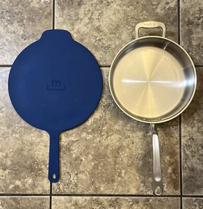 Sartén para saltear revestida de acero inoxidable hecha en utensilios de cocina de 3,5 cuartos de galón con tapa de silicona hecha en - Imagen 1 de 15
