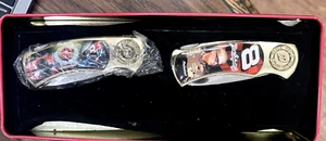 Dale Earnhardt Jr. pocket knives in collectible tin ✔ - Picture 1 of 11