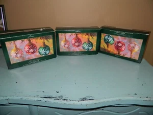 Hallmark Illuminations Snowflake Snowballs Ornament 3 sets of 3 NO POWER BOX - Picture 1 of 4
