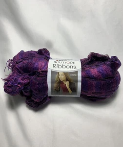 Red Heart Boutique Ribbons Yarn Aurora- Purple Glitter Metallic LW2785 - Picture 1 of 1
