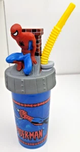 Taza de agua Zak Designs, Inc. Spiderman con tapa y pajita - reutilizable - Imagen 1 de 6