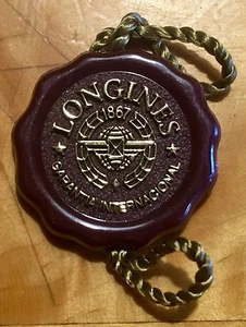 LONGINES TAG Hangtag Seal Calatrava Conquest Diver Evidencia Aviador Flyback FABRICANTE DE EQUIPOS ORIGINALES/ - Imagen 1 de 2