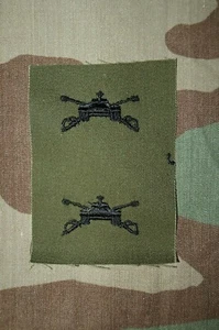 RARO Oficial de Armadura del Ejército de EE. UU. Insignia Cosida BDU OD Verde - Imagen 1 de 1