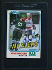 1981/82 Topps #32 Mike Rogers Whalers Signed Auto *C8750