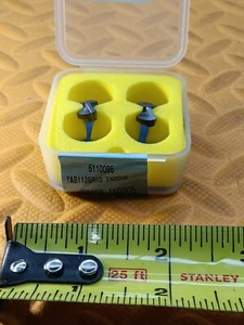 NEW 2pcs Ingersoll 11.25mm .443" YAB1125R10 IN2005 Carbide Drill Tips 5110085 - Picture 1 of 2