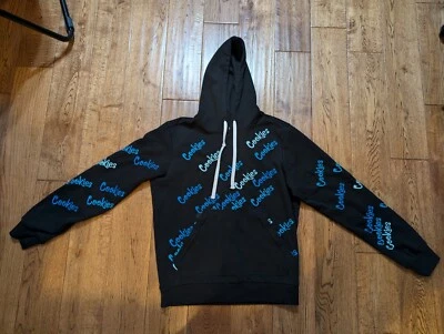 Sudadera con capucha negra con logotipo de Cookies SF talla pequeña Foto 1 de 4