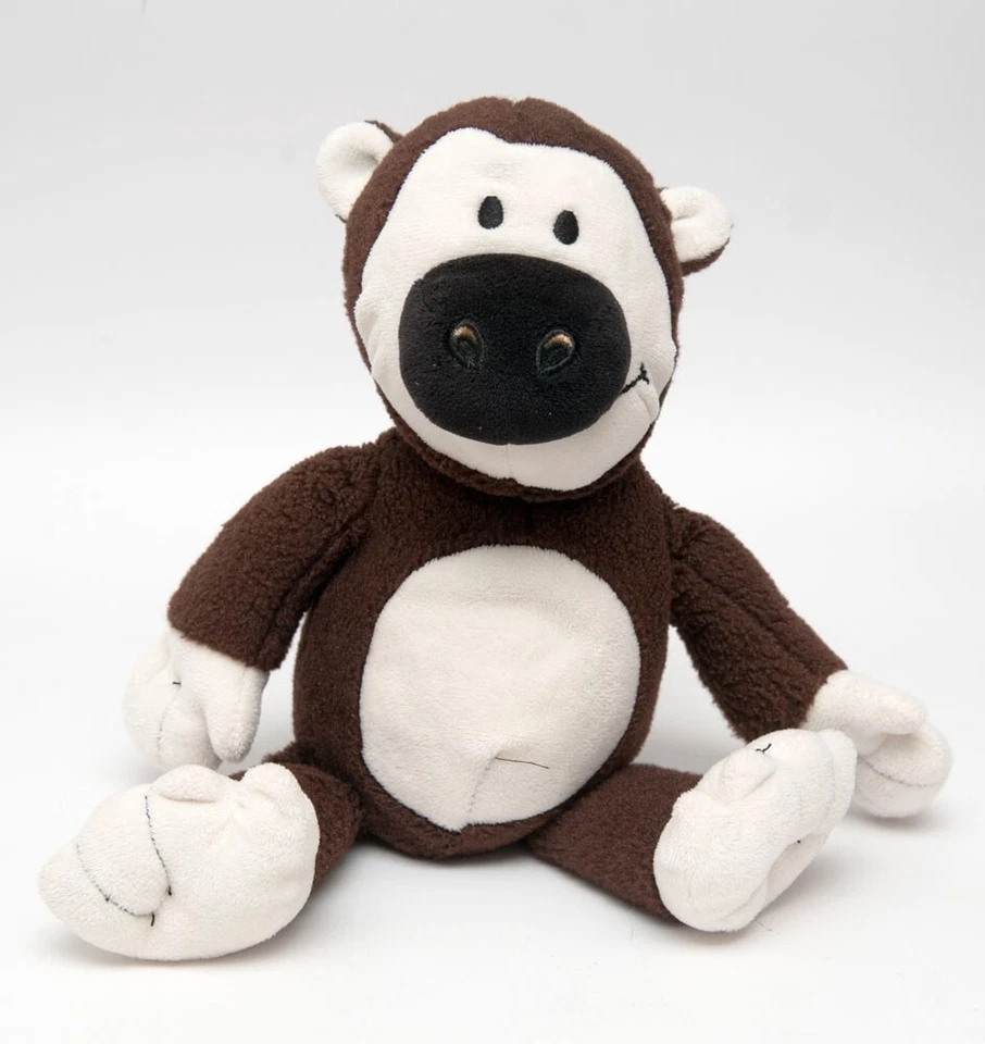 Florett Textil Affe braun weiß Stofftier Kuscheltier Aldi - Bild 1 von 2