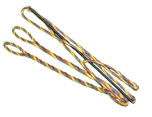 48" AMO LENGTH FLEMISH Recurve Bow String BOWSTRING B-50 DACRON Brown Yellow NEW - Picture 1 of 5