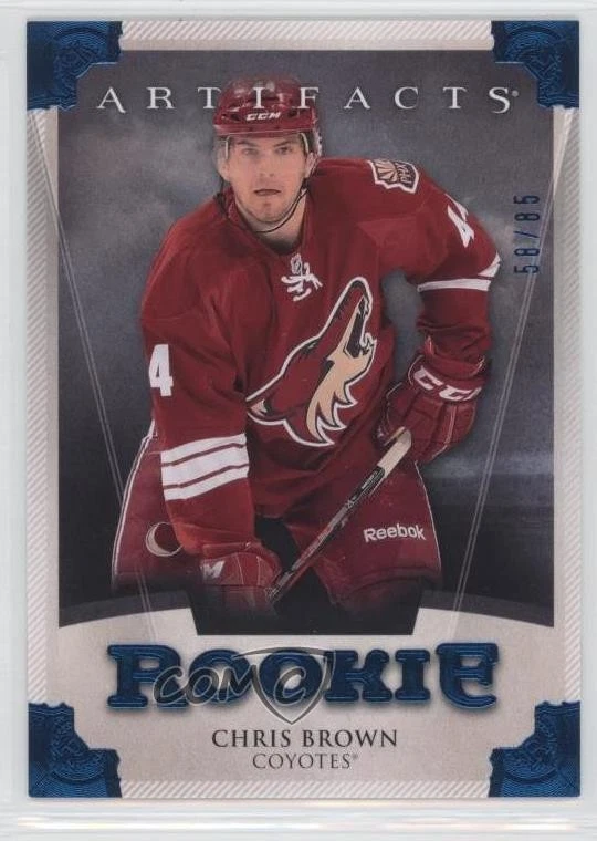 2013-14 Upper Deck Artifacts Rookies Sapphire /85 Chris Brown #158 Rookie RC - Image 1 of 2