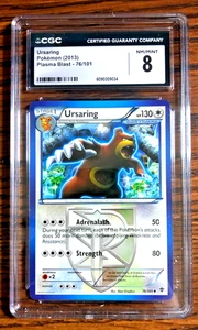 Ursaring Regular Uncommon #76 - CGC NM/MINT 8 - 2013 Plasma Blast - Pokemon TCG - Picture 1 of 3