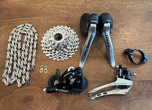 SRAM Rival 10 Speed Groupset Group Shifters Rear & Front Derailleur + Cassette - Picture 1 of 15