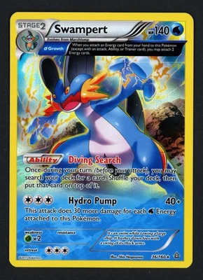Swampert Holo 36/160 Primal Clash Holo Rare Pokemon TCG - Image 1 of 2