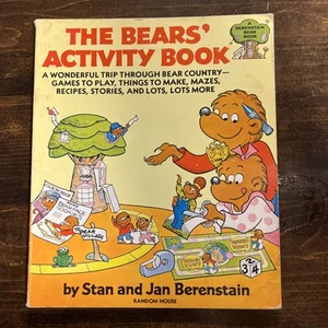RARE Original The Berenstain Bears Activity Book 1979 Random House Complete Vtg - Picture 1 of 24