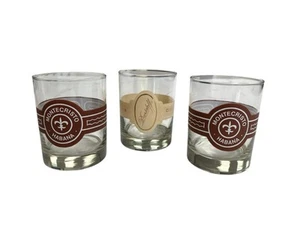 MONTE CRISTO HABANA Cuba Lowball Drinking Glasses Neiman Marcus Vintage Set Of 3 - Picture 1 of 8