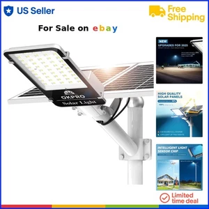 20000W Solar Street Light Outdoor Waterproof LED Floodlight Dusk to Dawn - Picture 1 of 10