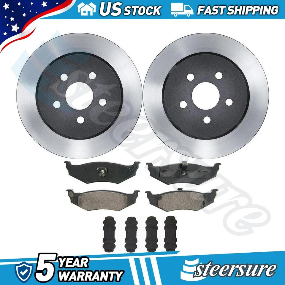 Juego de pastillas de freno de disco trasero rotor de freno de disco para Dodge Stratus 2004-2006 Foto 1 de 4