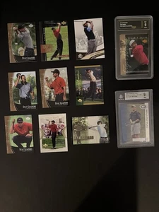 (10) Verschiedene Tiger Woods Golf Karten Lot Upper Deck Bonus Slab - Bild 1 von 2