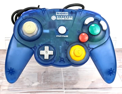 Hori Pad Cube Nintendo GameCube Wired Controller Clear Blue GC702 Japan - Image 1 of 4