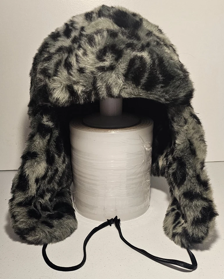 Nicki Minaj Faux Fur Leopard Print Aviator Hat 5013 - Image 1 of 4