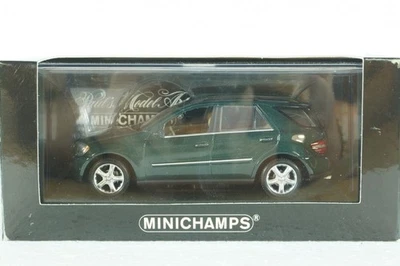 MERCEDES BENZ M CLASS W164 PHASE 1 2005 GREEN METALLIC MINICHAMPS 1/43 400034500 - Photo 1/4