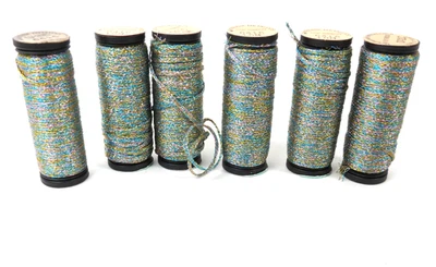 Kreinik Metallic Thread Confetti Pink #041C - 1/16 Ribbon 6x10M - Image 1 of 2