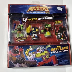 Mini figuras de acción de combate Akedo Ultimate Arcade Warriors paquete de 4 nuevas - Imagen 1 de 7