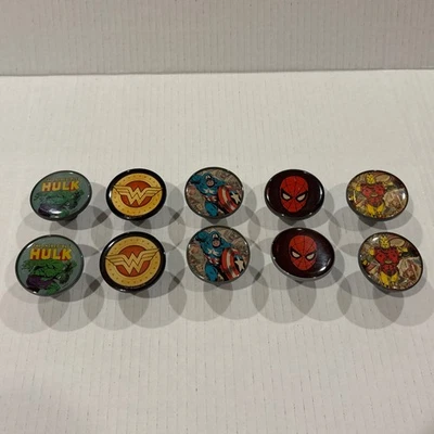 Cómoda armario cajón Marvel DC 10 perilla IRON MAN Hulk CAPITÁN AMÉRICA Foto 1 de 4