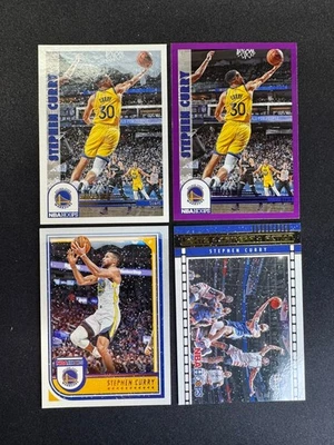 (4) Stephen Curry NBA Hoops Purple Parallel Winter Lights Camera Action Warriors - Image 1 of 2