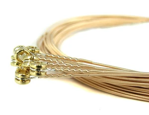 12-pack 24-gauge (.024") Phosphor Bronze Guitar Strings - Made in USA!  - Picture 1 of 4