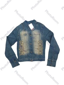 Brand New Denim Jacket For Women Shoulder Size 15in Length 20in With Tags - Picture 1 of 2