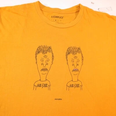 CAMISETA COMPLICE BUTTHEAD & BUTTHEAD 3 TRES OJOS Para Hombre L Streetwear Foto 1 de 4
