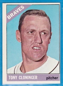 1966 Topps Baseballkarte - #10 Tony Cloninger - Milwaukee Braves - Bild 1 von 2
