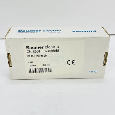 Baumer Electric CH-8501 CFAM 30P3600 Proximity Sensor 10-35Vdc PNP NC ~NEW~ - Image 1 of 3
