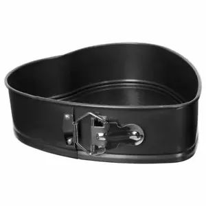 5 Five Simply Smart Springform Herz, Backform mit Wabenboden Stahl Schwarz 24 cm - Bild 1 von 4