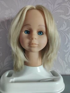 Max Zapf My Model 38 Haarpuppenkopf blond Haar blaue Augen sehr selten Vintage 12" - Bild 1 von 9