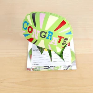 Tarjeta de felicitación regalo felicitaciones globo emergente mensaje felicitaciones Kikkerland - Imagen 1 de 4
