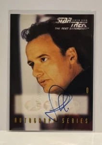 Star Trek TNG The Next Generation Season 7 Auto Autograph A8 John DeLancie as Q - Picture 1 of 2