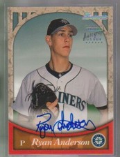 1999 BOWMAN CERTIFIED SILVER FOIL ROOKIE AUTO #BA12 RYAN ANDERSON SP 1:485 PACKS