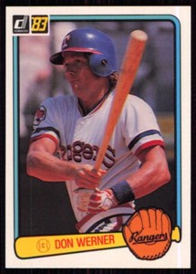 1983 Donruss Don Werner Texas Rangers #593