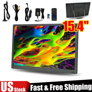 15.4" Portable Rechargeable TV HD LCD Widescreen HDMI, USB, RCA, Remote Control - Picture 1 of 10