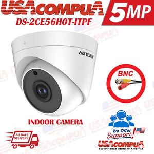 Hikvision 5MP Turbo HD Analog 4in1 Indoor IR Turret Camera DS-2CE56H0T-ITPF
