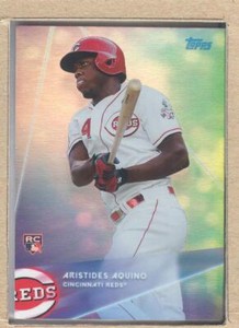 Aristides Aquino #47 2020 Topps X Steve Aoki Rainbow Foilboard Rookie RC