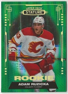 2021-22 Upper Deck Stature Green Rookie #192 Adam Ruzicka 059/149 Calgary Flames - Picture 1 of 2