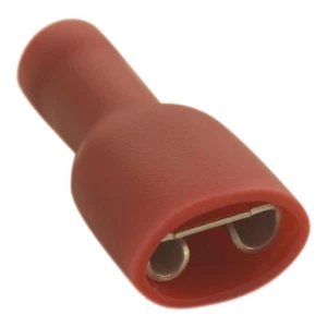 Terminal Plano Enchufe Totalmente Aislado Rojo Ancho : 4,8mm Grosor:0,8mm - Picture 1 of 7