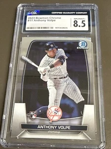 2023 Bowman Chrome Anthony Volpe #11 RC Yankees CGC 8.5 - Picture 1 of 2
