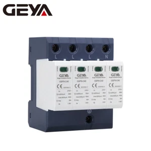 GEYA SPD 4P Surge Protective Arrester Device 20-40kA AC275/385/400/440 Lightning - Picture 1 of 13